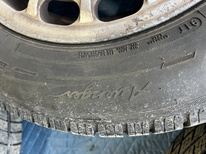 1986-1995 Mercedes 300D W124 15" x 6.5" Wheel & Mastercraft Tire Set OEM #2633EM