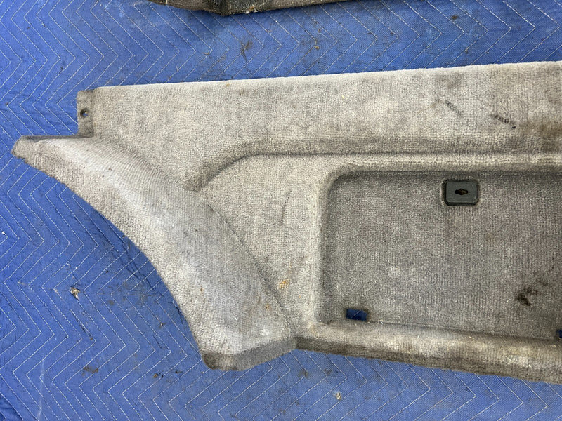 1992-1995 Volvo 940 740 Wagon Only Rear Carpet Side Panel Set Gray OEM #3198EM
