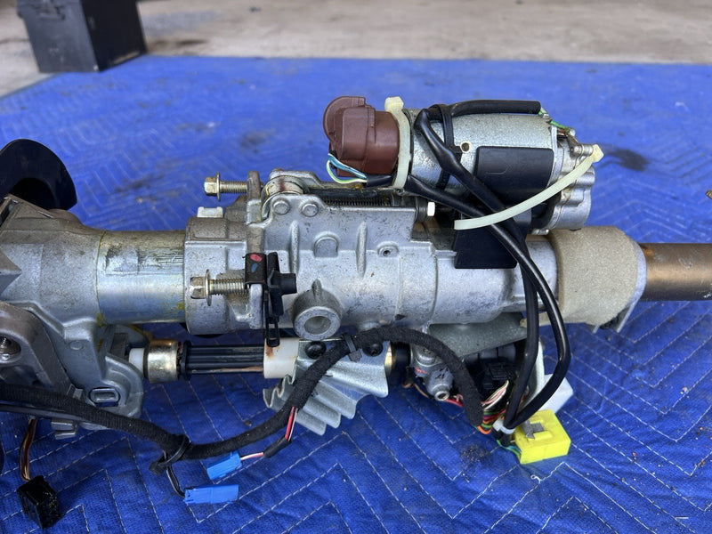 1998-2003 Jaguar XJR XJ8 X308 Ignition Steering Column & Wheel Assembly #4668E