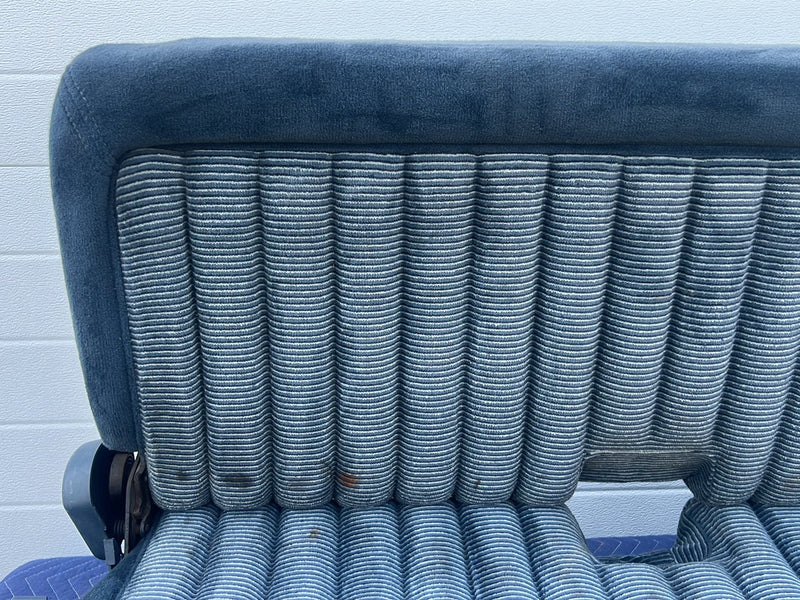1988-1994 Chevrolet Silverado Ext Cab Rear Bench Seat Two-Tone Blue OEM #5532EM