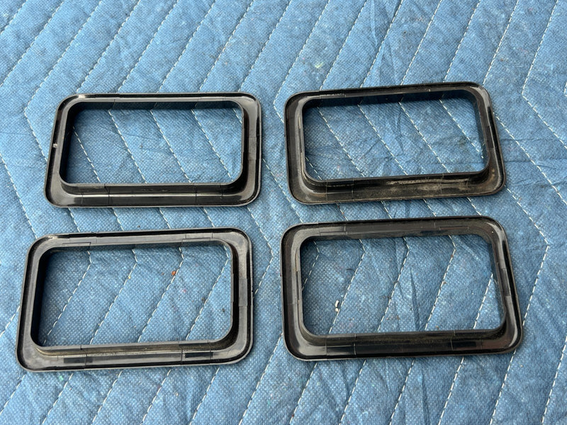 1986-1993 Volvo 240 244 245 Interior Door Handle Trim Surround Black OEM #4060EM