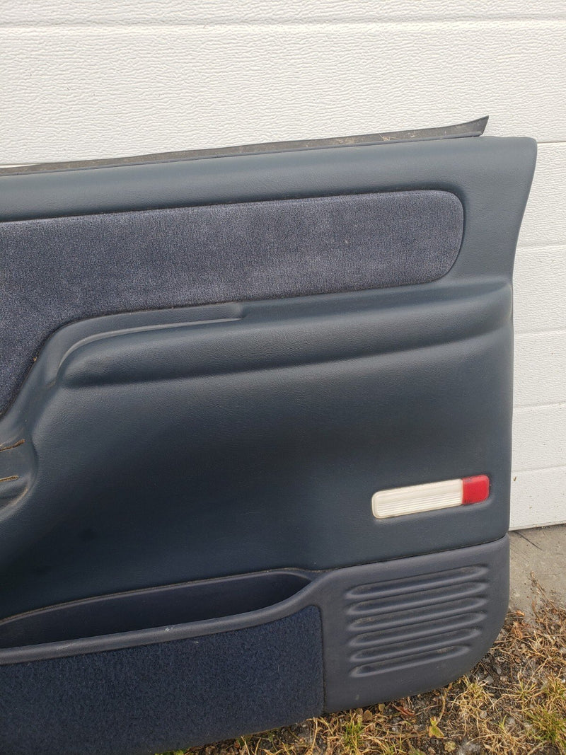 1988-1998 Chevy GMC GM 1500 C/K Blue Left & Right Door Card Panel Set OE #1060CN
