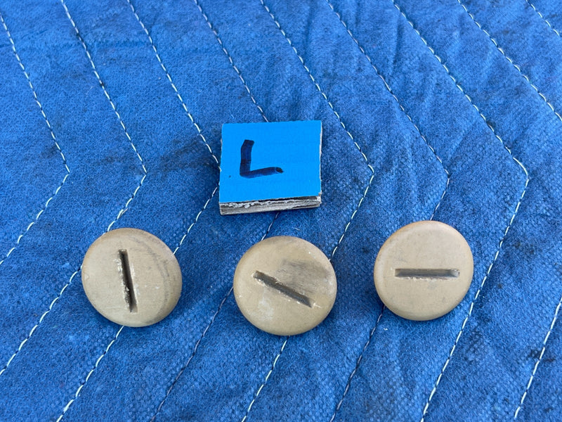 1986-1993 Volvo 240 244 Sedan Rear Parcel Shelf Tab Clip Set Tan OEM #4322EM