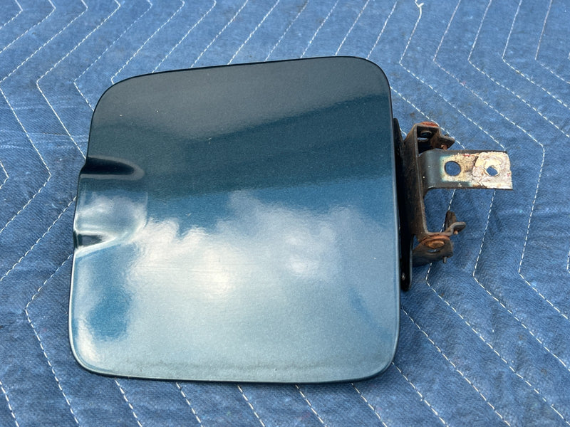 1986-1993 Volvo 240 244 Sedan Gas Fuel Tank Door & Hinge Blue Green OEM #5030E