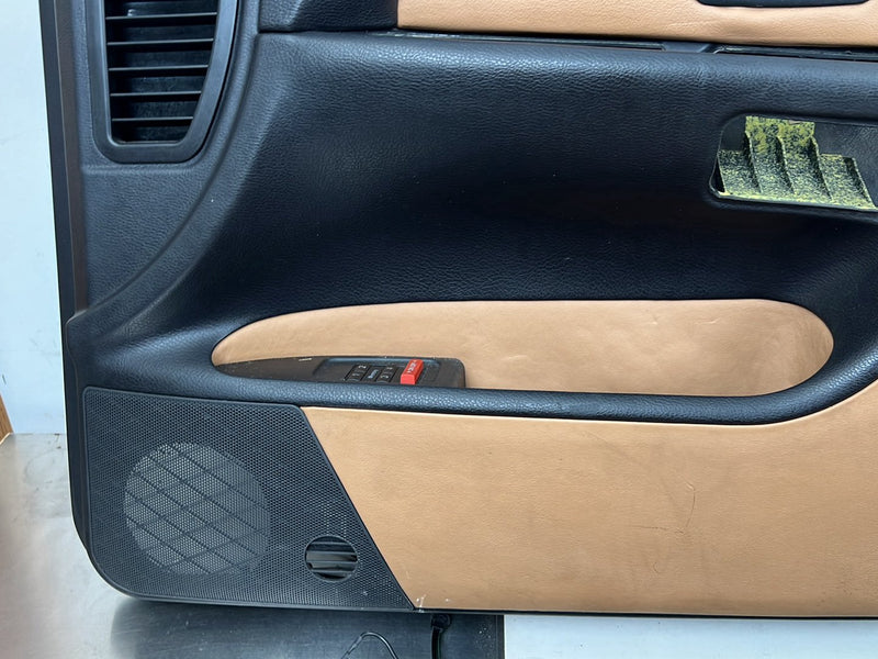2001-2003 Audi S8 D2 A8 Door Card Trim Panel Set of 4 Black & Tan OEM #6070EM
