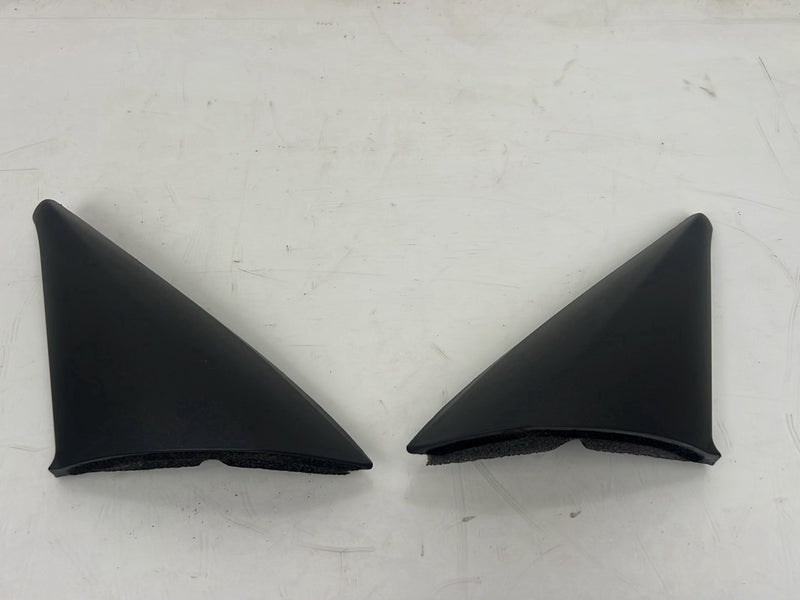 1998-2000 Volvo V70 S70 Right & Left Interior Corner Mirror Trim Pair Black OEM #6296EM