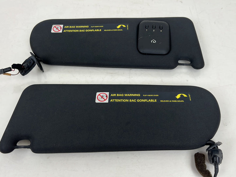 2001-2003 Audi S8 D2 A8 Left & Right Sun Visor Shade Pair Black Cloth OEM #6073EM