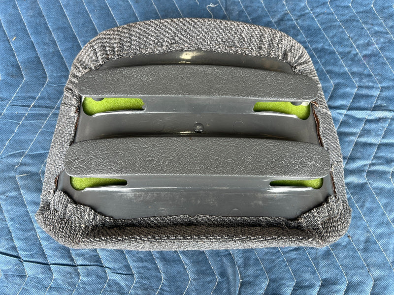 1989-1995 Volvo 740 940 Sedan Headrest Cloth Insert Cushion Pair Gray OE #3651EM