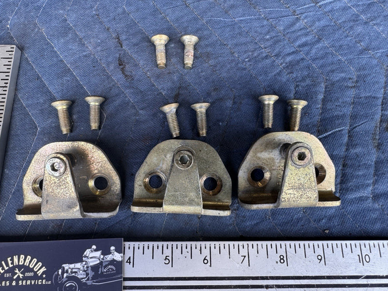 1986-1993 Volvo 240 244 245 Door Catch Latch Set Of 3 Striker Plate OEM #4948E