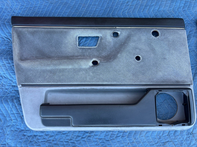 1985-1992 VW Golf Door Card Set of 4 Gray Cloth 193867212 193867211 OEM
