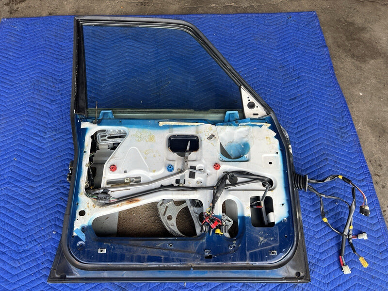 1986-1993 Volvo 240 244 245 Driver Left LH Front Door Complete Blue OEM #3754E
