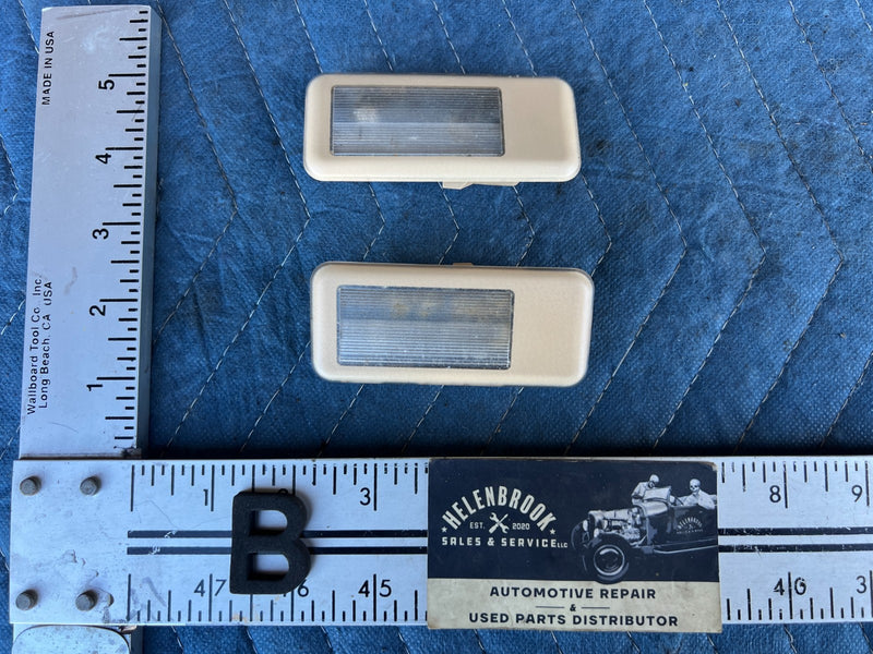 2000-2005 BMW 330xi 325xi E46 Right & Left Sun Visor Light Pair Tan OEM #4794EM