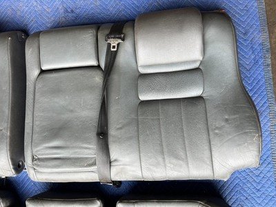1992-1995 Volvo 940 740 Wagon Charcoal Leather Rear Seat Cushion Set OEM #3265EM