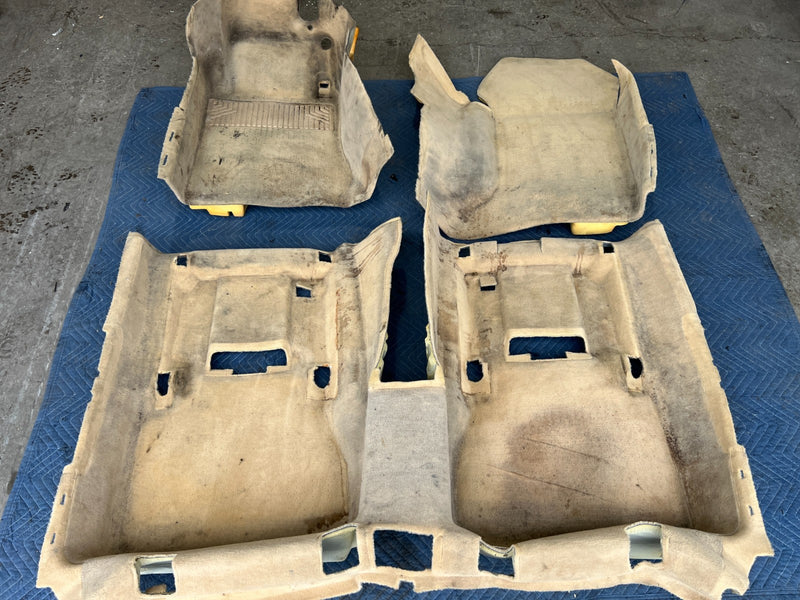 1998-2003 Mercedes W210 E320 Wagon Molded Carpet Full Set Tan OEM #4738EM
