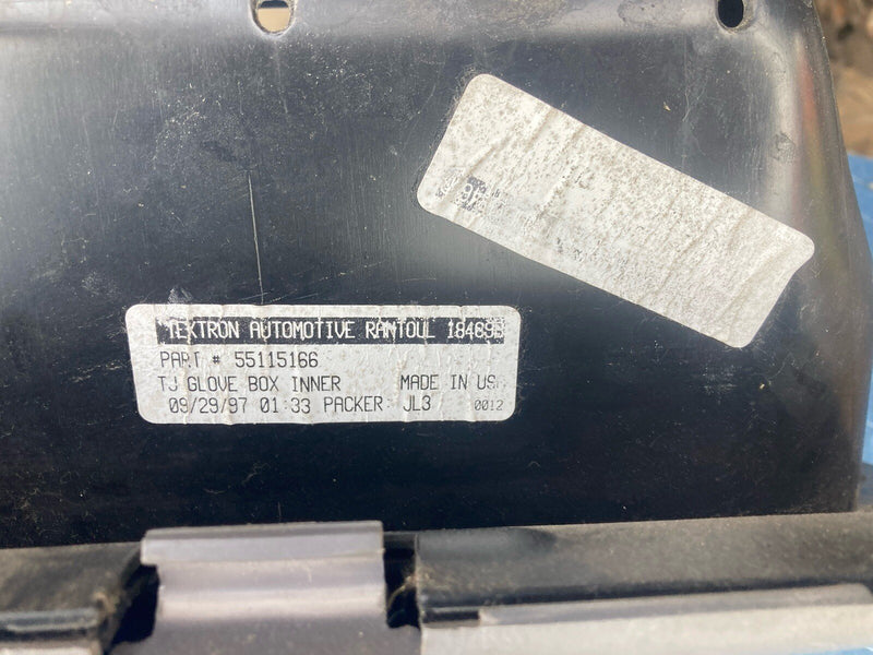 1997-2002 Jeep Wrangler TJ Glove Box Assembly 55037225 OEM #3224M