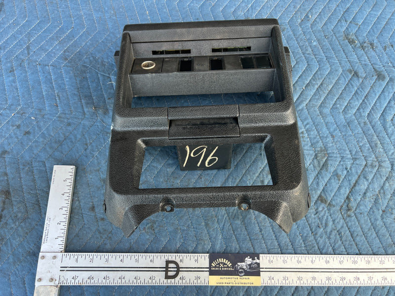1986-1993 Volvo 240 244 245 Center Dash Trim Radio Surround Black OEM #4379EM