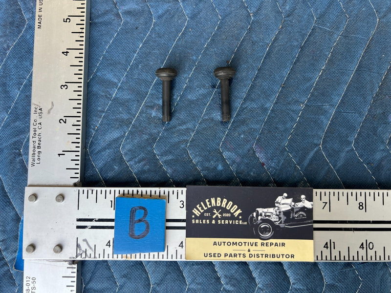 1983-1985 Porsche 944 Left & Right Door Lock Thumb Stud Screw Pair OEM #2433EM