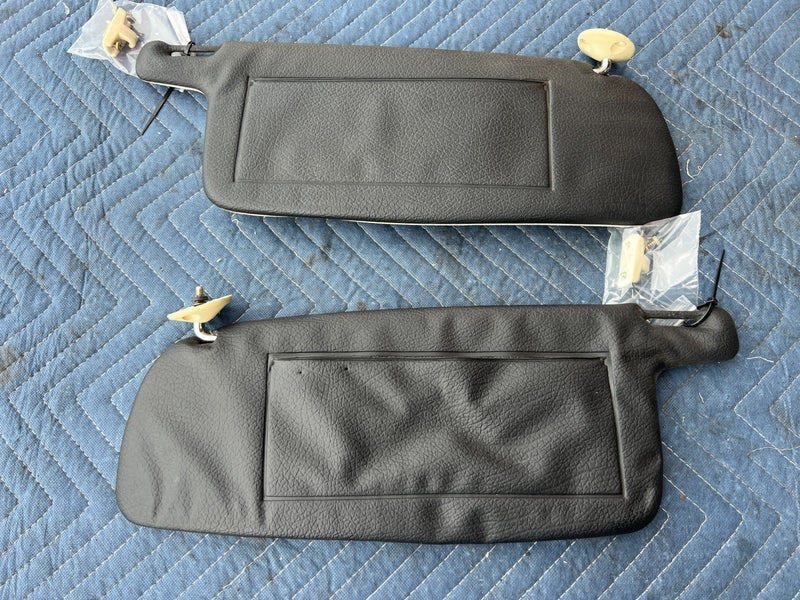 1986-1993 Volvo 240 244 245 Right & Left Sun Visor Shade Pair White OEM #4040EM