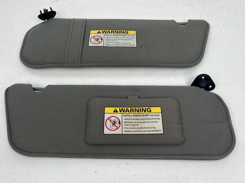 1993-2000 Ford Ranger Left & Right Sun Visor Shade Pair Gray Cloth OEM #6012EM
