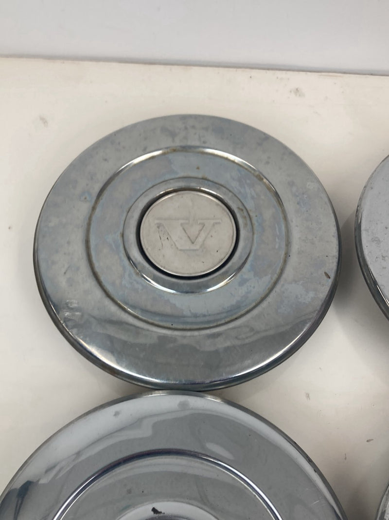 1975-1980 Volvo 244 Wheel Cover Hub Cap set of 5 Chrome Center OEM #4280M