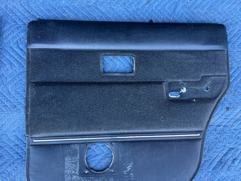 1986-1993 Volvo 240 244 *Sedan Only* Door Card Set of 4 Gray Black OEM #4374EM