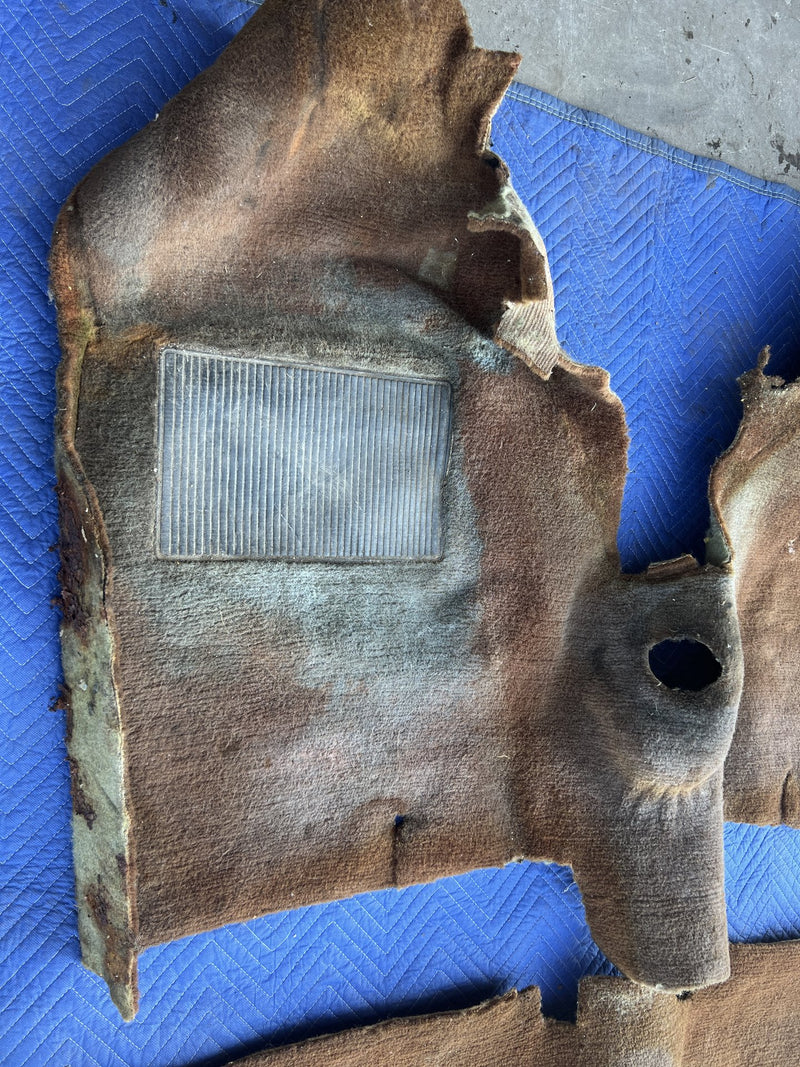 1967-1974 Volvo 140 142 Molded Carpet Full Set Brown OEM #5081EM