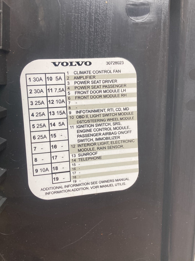 2003-2006 Volvo XC90 Fuse Box Cover Dash End Trim 9430435 OEM #4803M