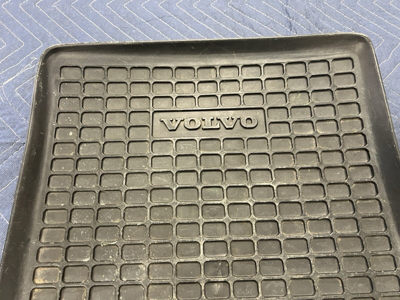 Volvo 240 242 244 245 Left & Right Rear Waffle Floor Mat Pair Black OEM #3911E