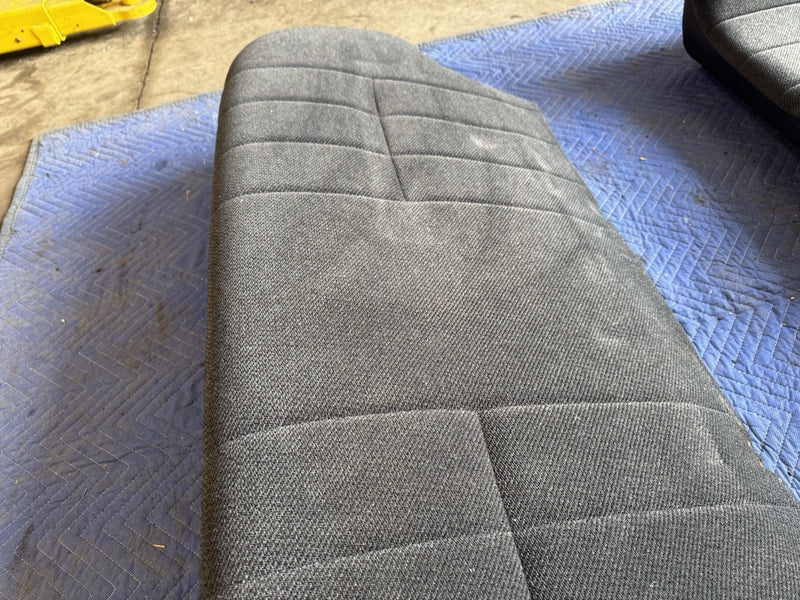 1986-1993 Volvo 240 244 Sedan Rear Seat Cushions Gray Cloth *NICE* OEM #4865E