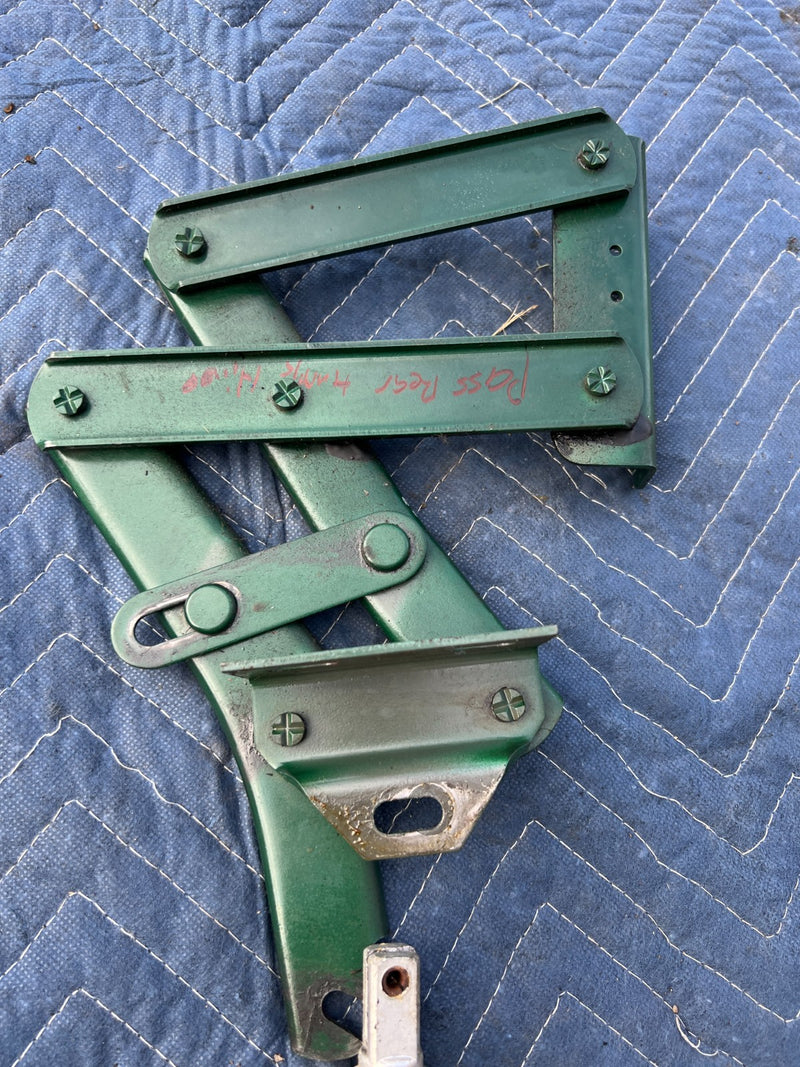 1967-1974 Volvo 140 142 Coupe Rear Right Left Trunk Hinge Pair Green OEM #4889EM