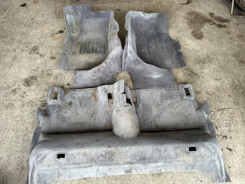 1989-1995 Volvo 740 940 Sedan Gray Molded Carpet Set Floor Cover OEM #5018E