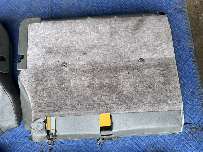 1992-1995 Volvo 940 740 Wagon Charcoal Leather Rear Seat Cushion Set OEM #3265EM