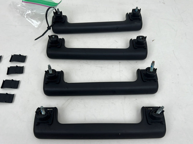 2001-2003 Audi S8 D2 A8 Overhead Front Rear Grab Handle Set of 4 Black OEM #6074EM