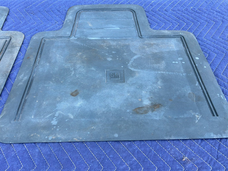 1988-1994 Chevrolet Silverado GMC Sierra OBS Rear Floor Mat Pair Blue OE #5507EM