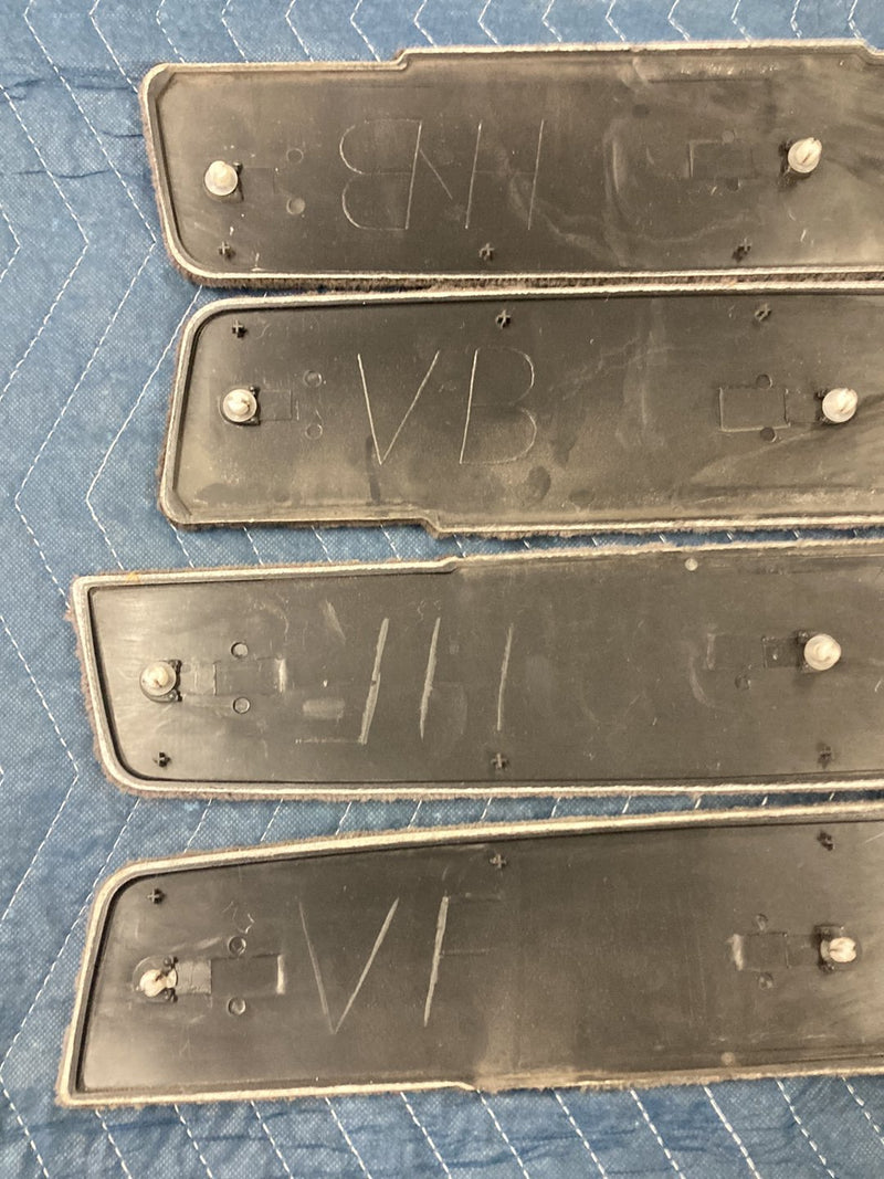 1992-1995 Volvo 940 945 740 Door Card Carpet Insert Trim Gray Set OEM #6417EM