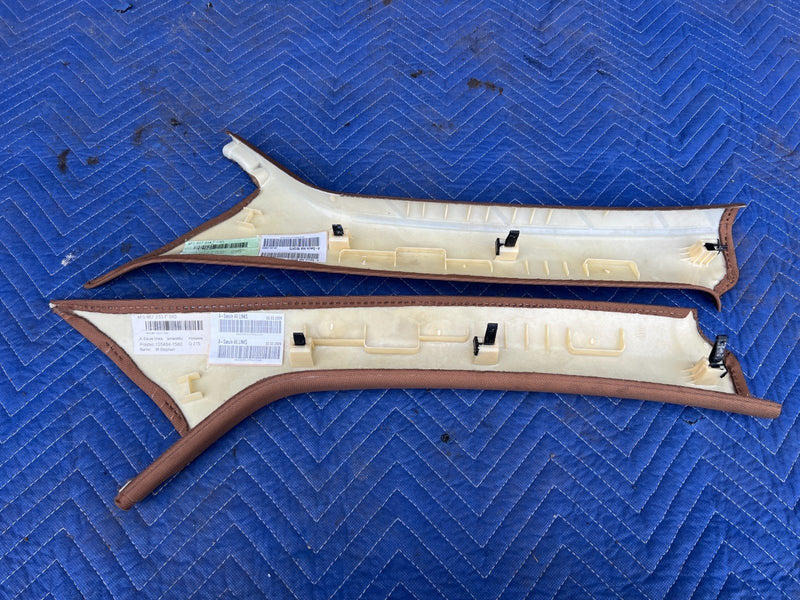 2005-2011 Audi A6 Right & Left A Pillar Trim Pair Amaretto 4F0867233F OE #3403EM