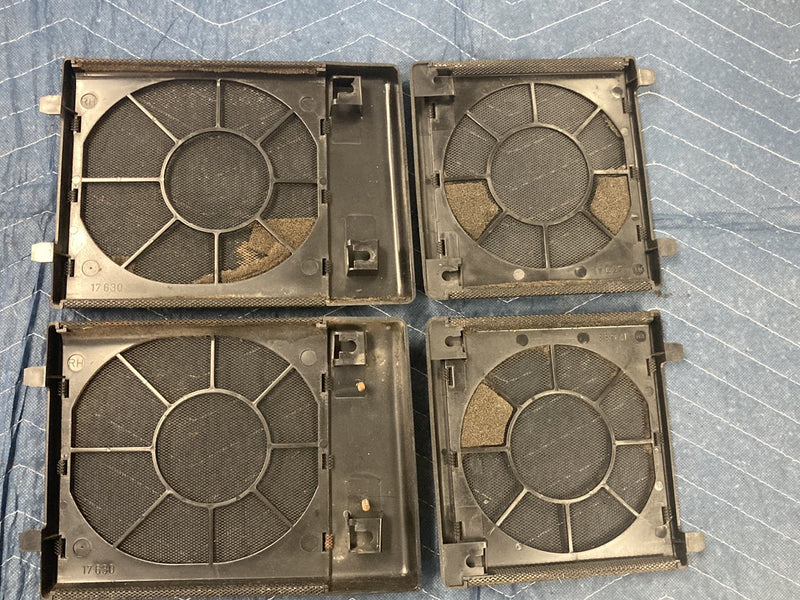 1992-1995 Volvo 940 945 740 Speaker Cover Grille Trim Set of 4 OEM #6411EM