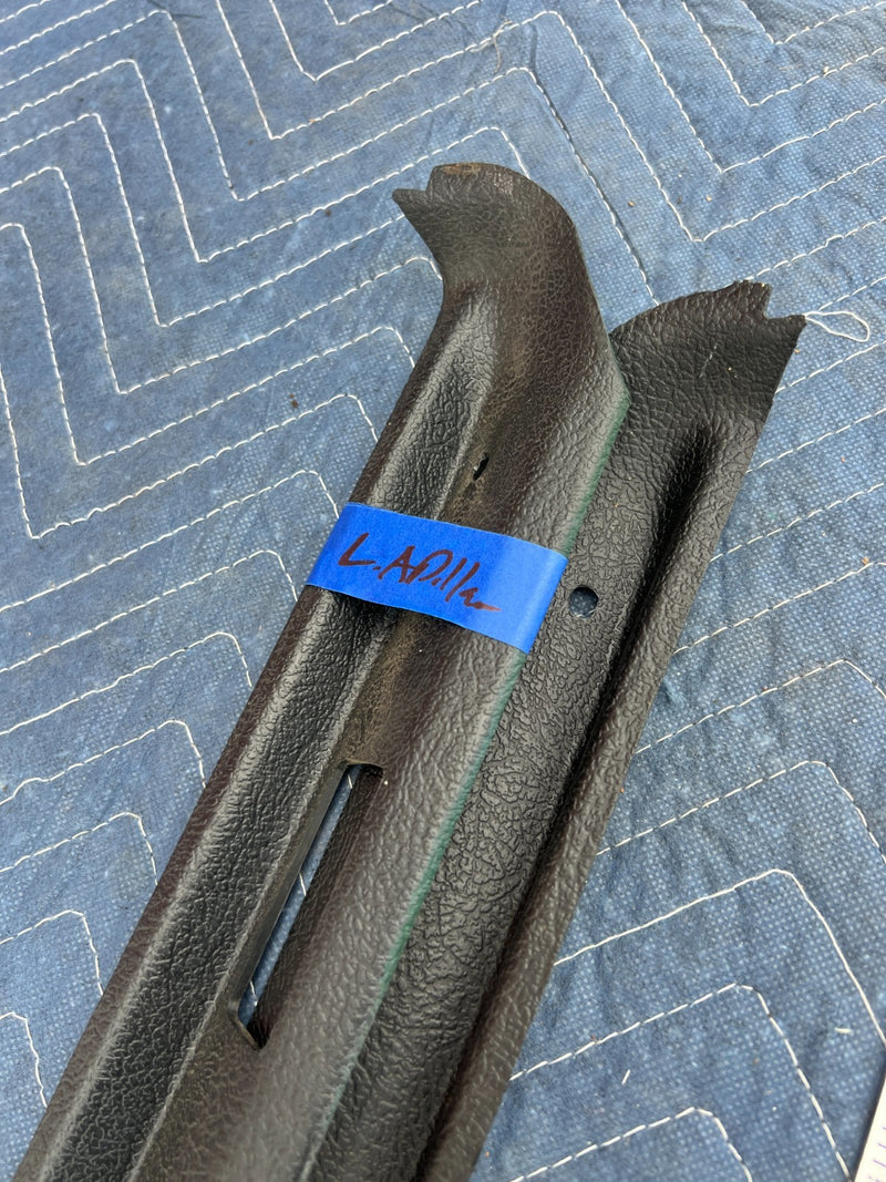 1967-1974 Volvo 140 142 144 145 Right & Left A Pillar Trim Black Pair OE #4867EM