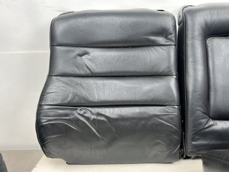 1990-1992 Volvo 740 745 940 Wagon Black Leather Rear Seat Assembly OEM #5985EM