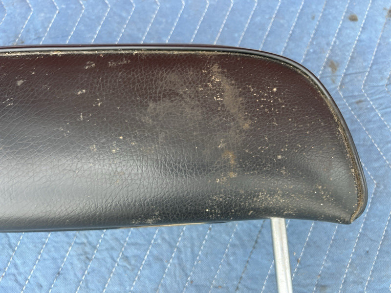 1968-1983 BMW 2002 Ti Tii E10 E21 Black Front Head Rest Pair LH RH OEM #3928M