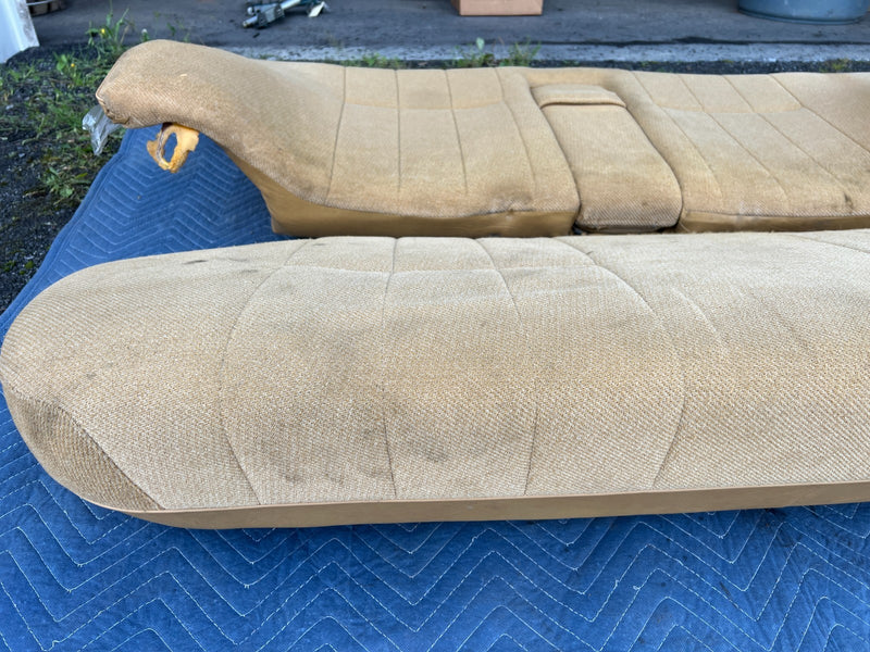 1986-1993 Volvo 240 244 *Sedan Only* Rear Bench Set Tan Cloth OEM #4208EM