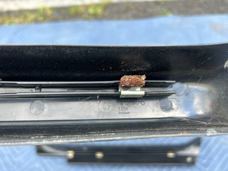 1986-1993 Volvo 240 244 Sedan Door Sill Scuff Trim Entry Black Set OEM #4221EM