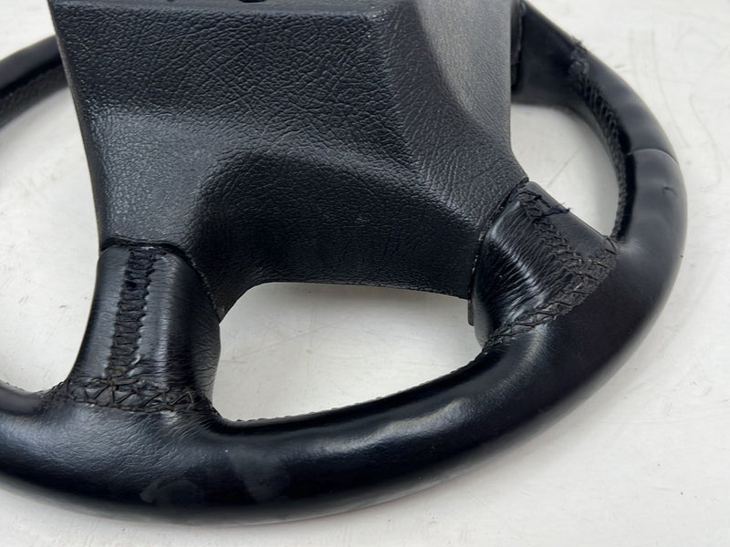 1993-1997 Volvo 850 Black Leather 4 Spoke Steering Wheel w/ Horn Button OEM