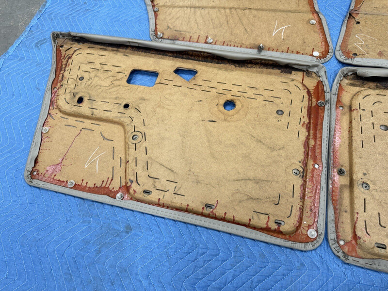1984-1992 BMW E30 325i 318i Sedan Door Card Panel Set of 4 Tan Cover OEM #3536E