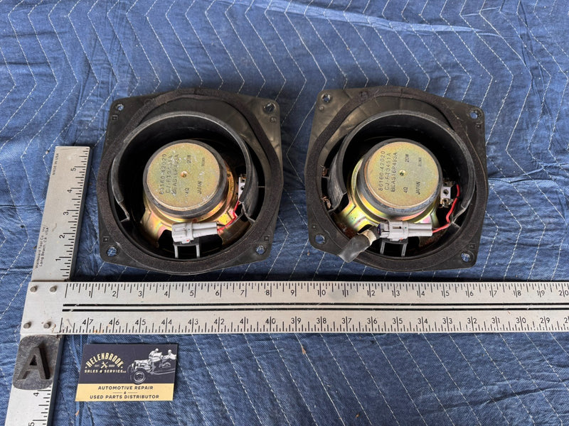 1998-2000 Toyota RAV4 Front Door Speaker Pair LH RH 86160-42020 OEM #2282CN