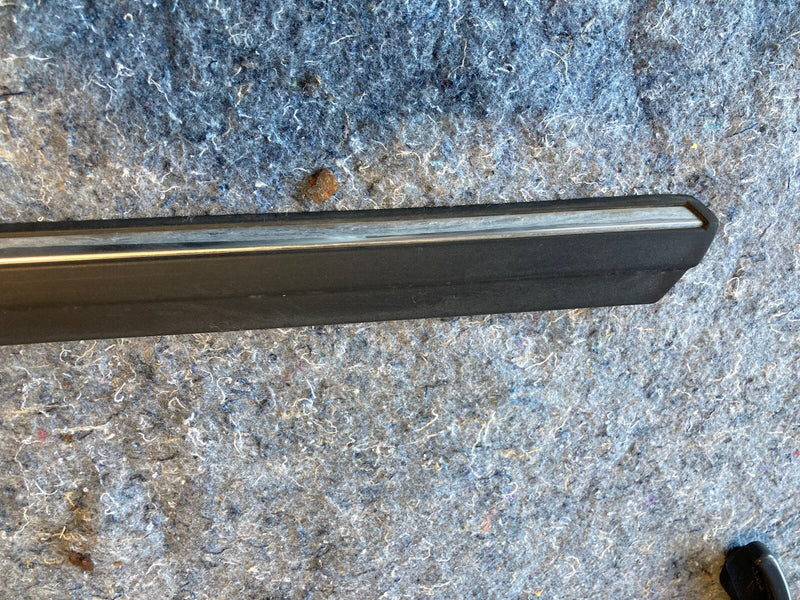1986-1994 BMW 7 Series E32 Exterior Door Molding Chrome Blackï¿¼ Impact #1103M