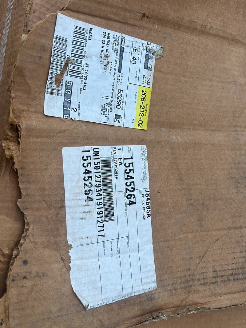 1988-1998 Chevy Silverado 2500 3500 Dually Rear Left Right Fender NOS #5533EM
