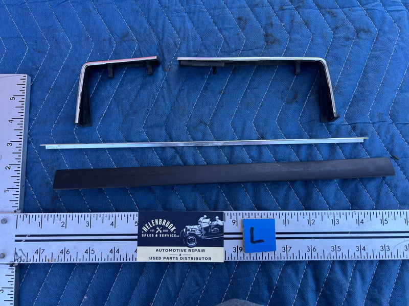 1986-1993 Volvo 240 244 Sedan Dash Vent End Corner Trim Pair Chrome OEM #4309EM