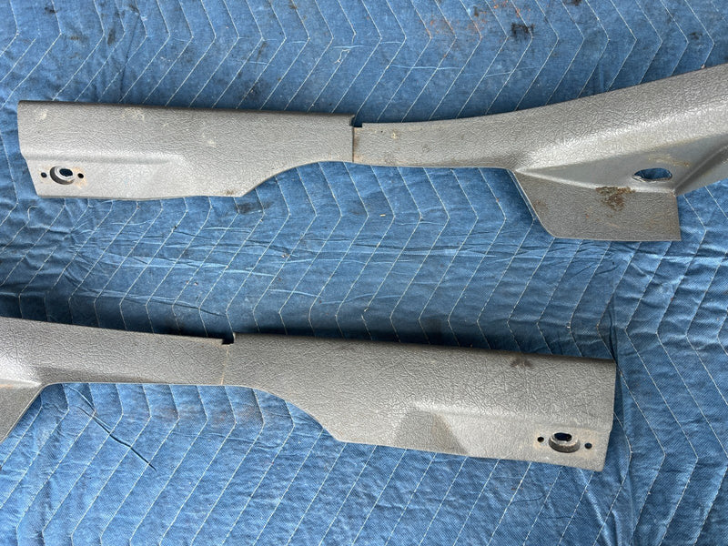 1989-1995 Volvo 740 940 Sedan Rear Right & Left Seat Trim Pair Gray OEM #3671EM