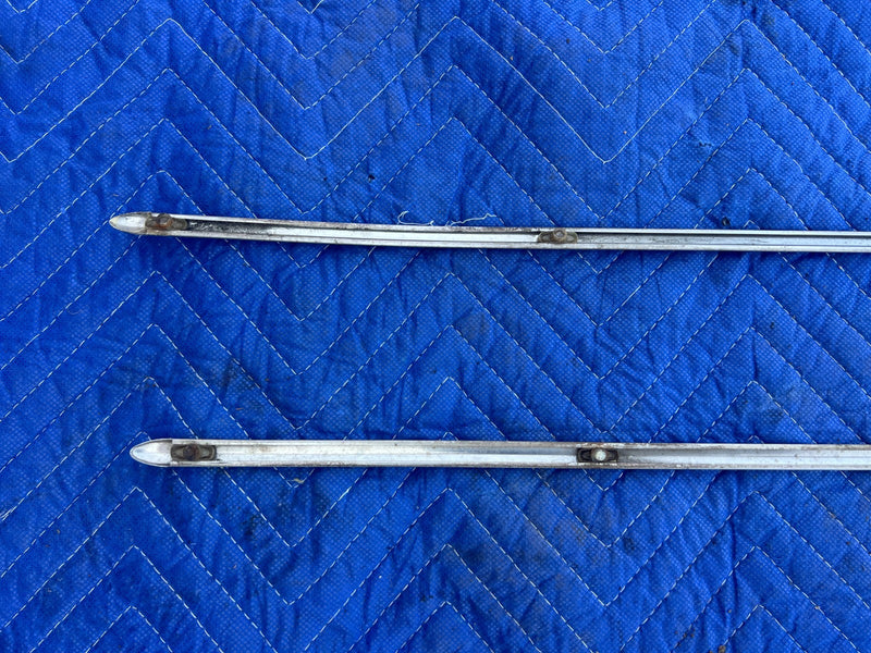 1967-1974 Volvo 140 142 144 145 Front Right & Left Fender Chrome Pair OE #4958EM